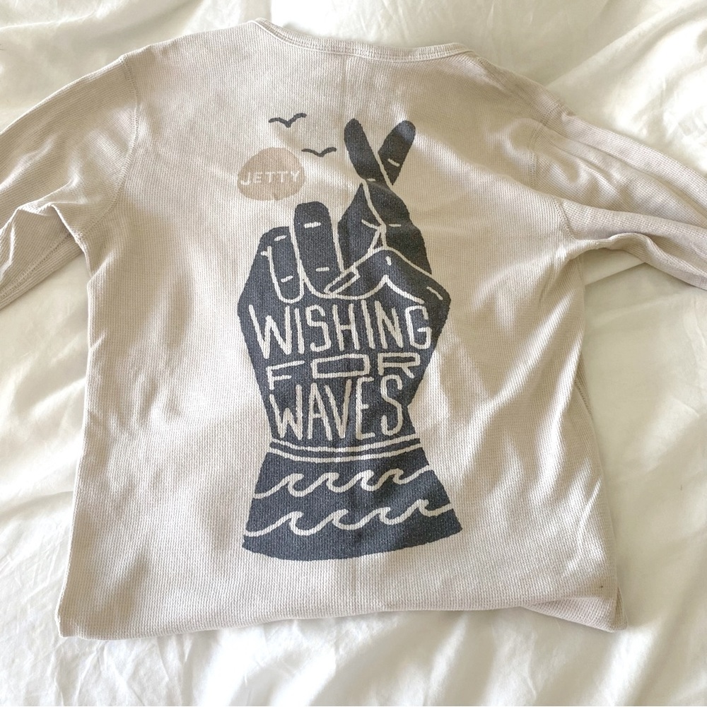 Jetty wishing for waves long sleeve